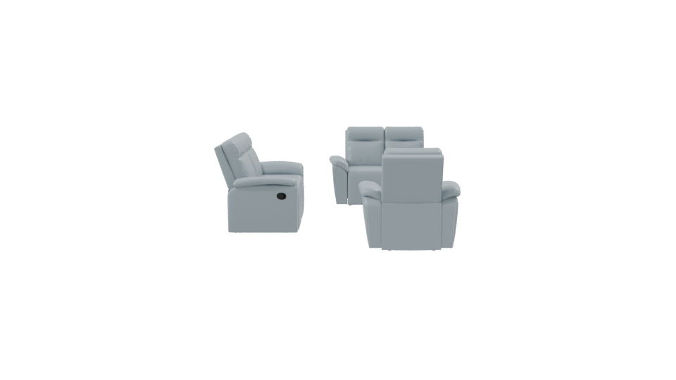 Reclining Sofa Set 3D Model - Professional 3D Model Render 8