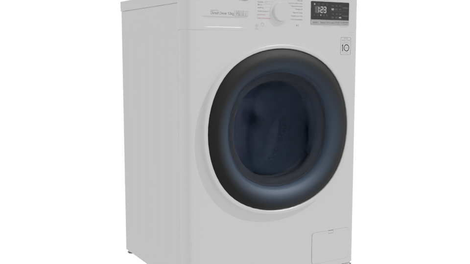 Modern Washing Machine 3D Model - Professional 3D Model Render 10