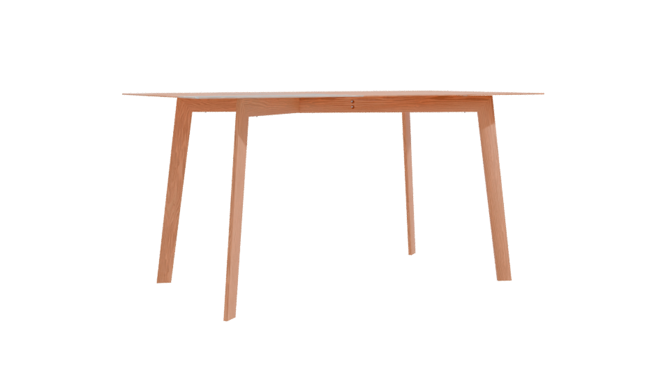 Modern Glass Top Dining Table 3D Model - Professional 3D Model Render 10