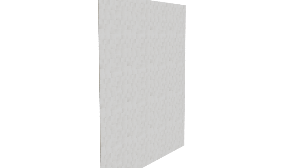 White Wall Tile 34x50 cm 3D - Professional 3D Model Render 9
