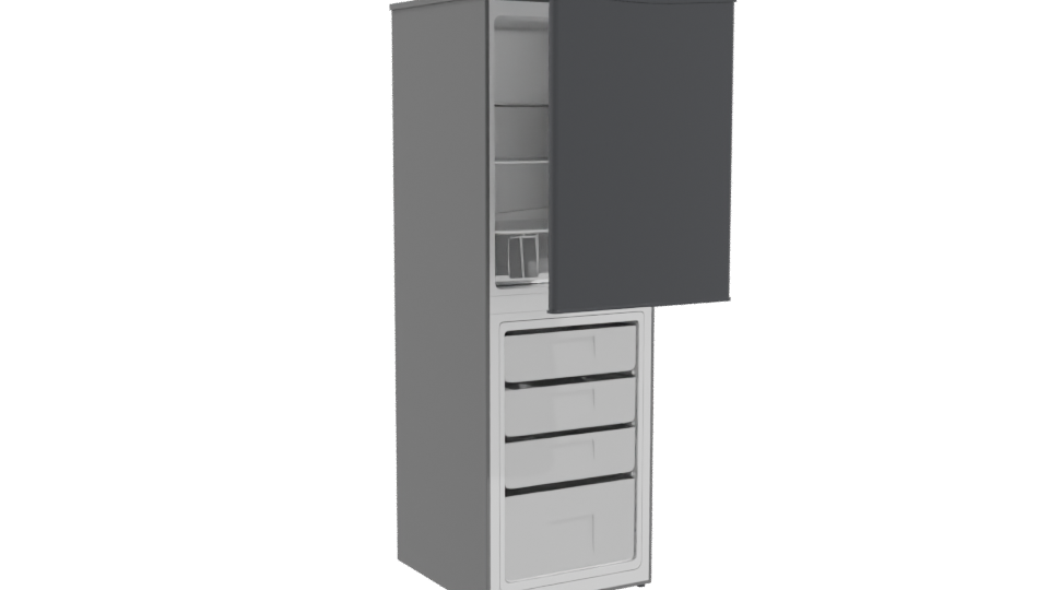 Sleek Refrigerator 3D Model - Professional 3D Model Render 10