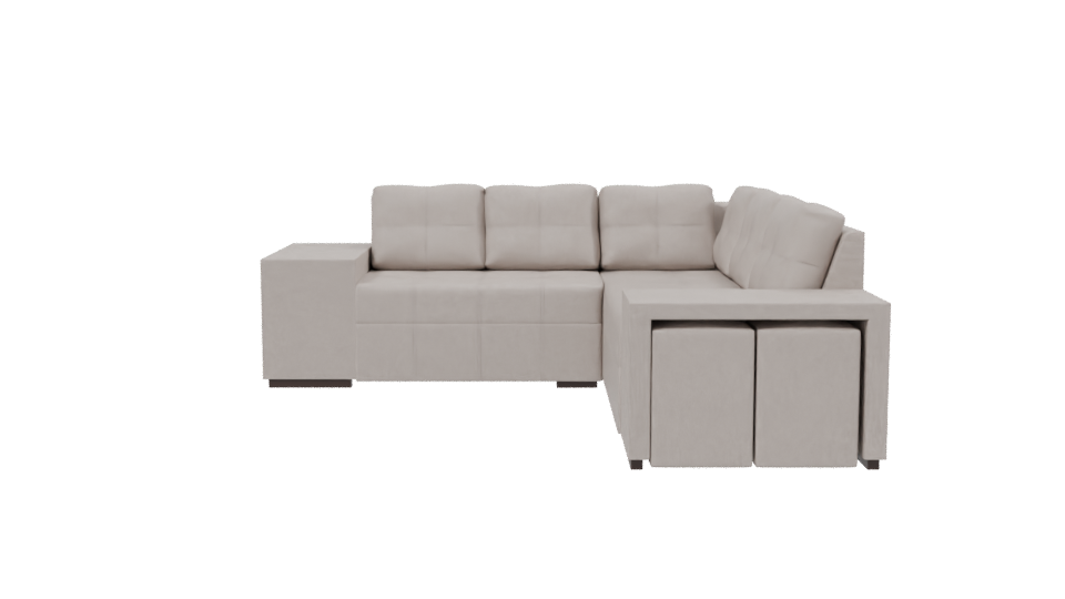Contemporary Michelle Sectional Sofa 3D - Professional 3D Model Render 2