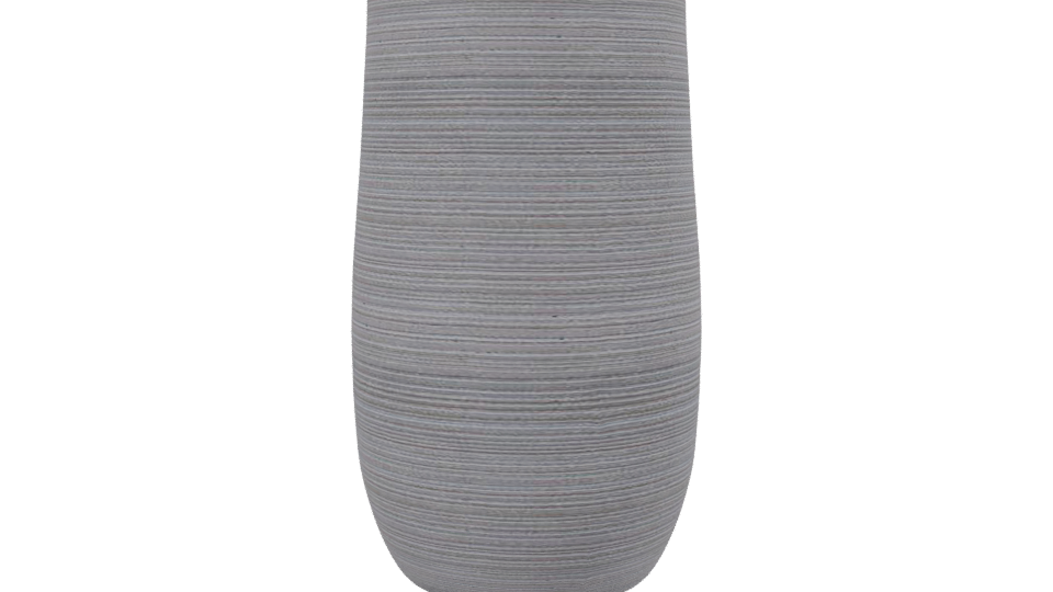 Tall Taupe Fiber Planter 3D - Professional 3D Model Render 2