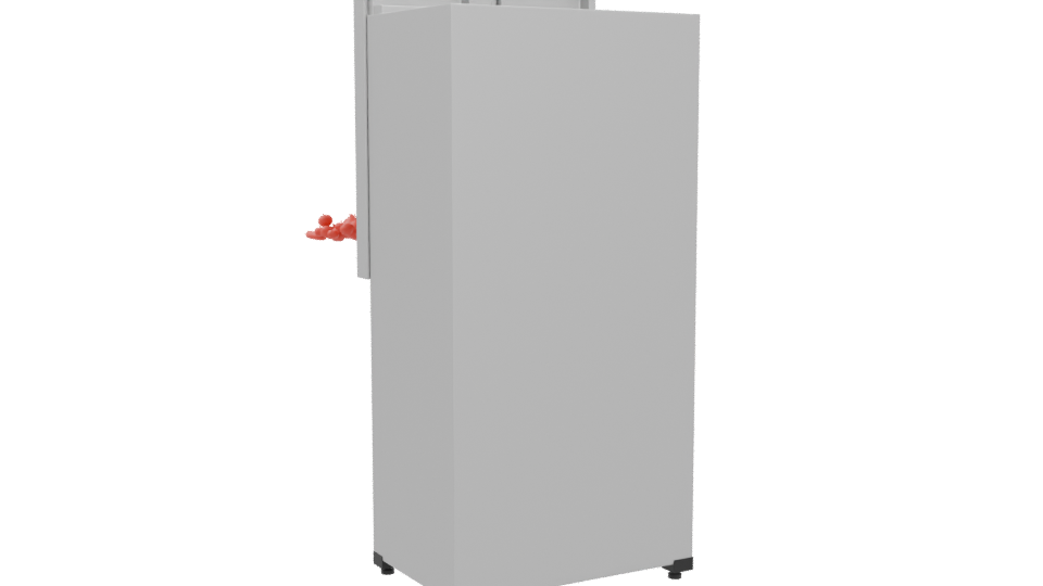 Side By Side Midea Refrigerator 3D - Professional 3D Model Render 4