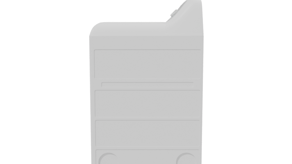 Realistic Top-Loading Dryer 3D Model - Professional 3D Model Render 2