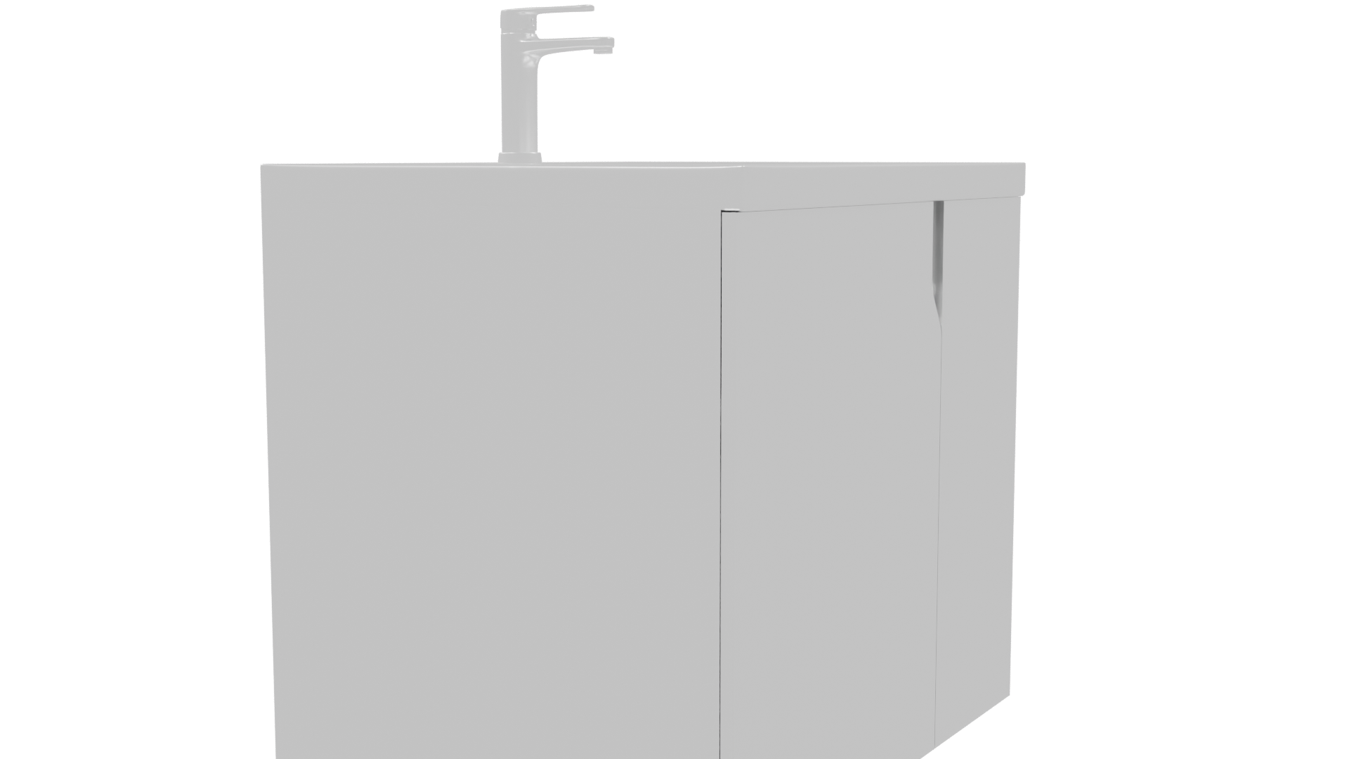 Contemporary Bathroom Vanity with Sink 3D Model - Professional 3D Model Render 21