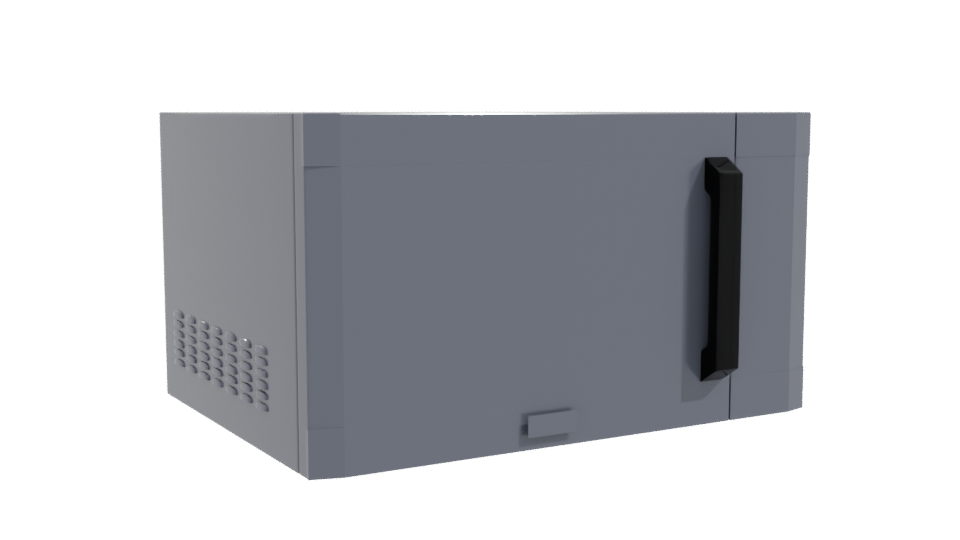 Sleek Modern Microwave 3D Model - Professional 3D Model Render 10