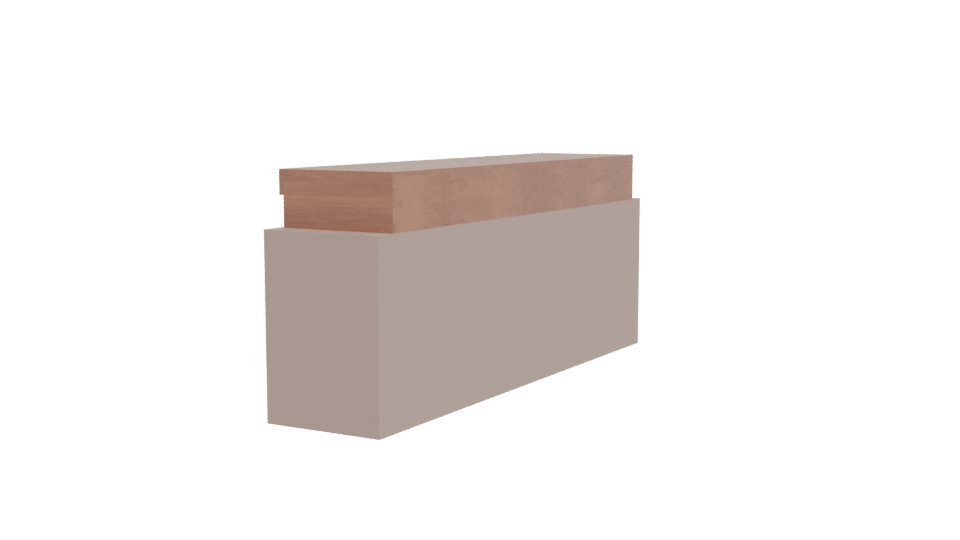 Stylish Wooden Media Console 3D - Professional 3D Model Render 3