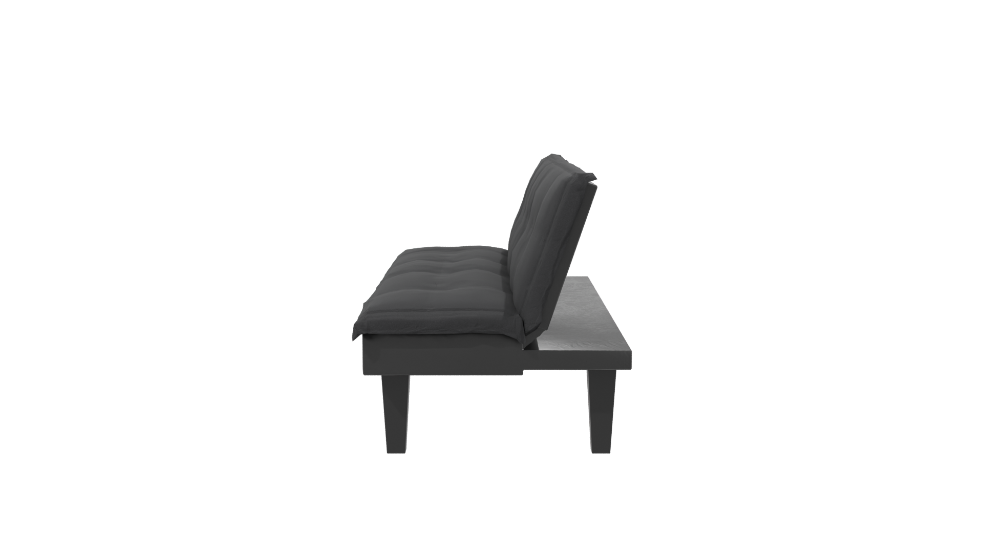 Stylish Black Sofa 3D Model - Professional 3D Model Render 2
