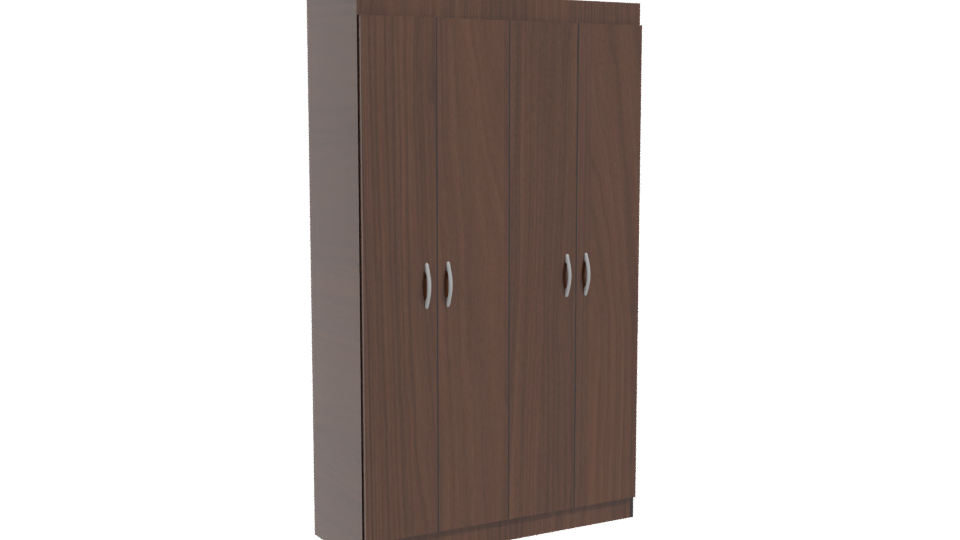 Stylish Wooden Storage Cabinet 3D - Professional 3D Model Render 10