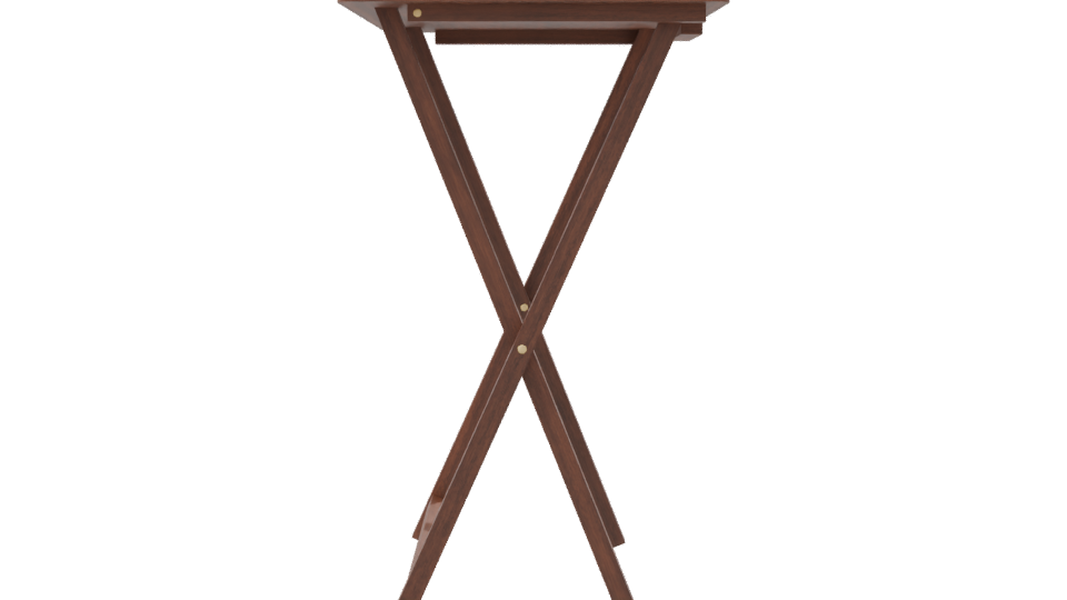 Stylish Wooden Desk Model - Professional 3D Model Render 8