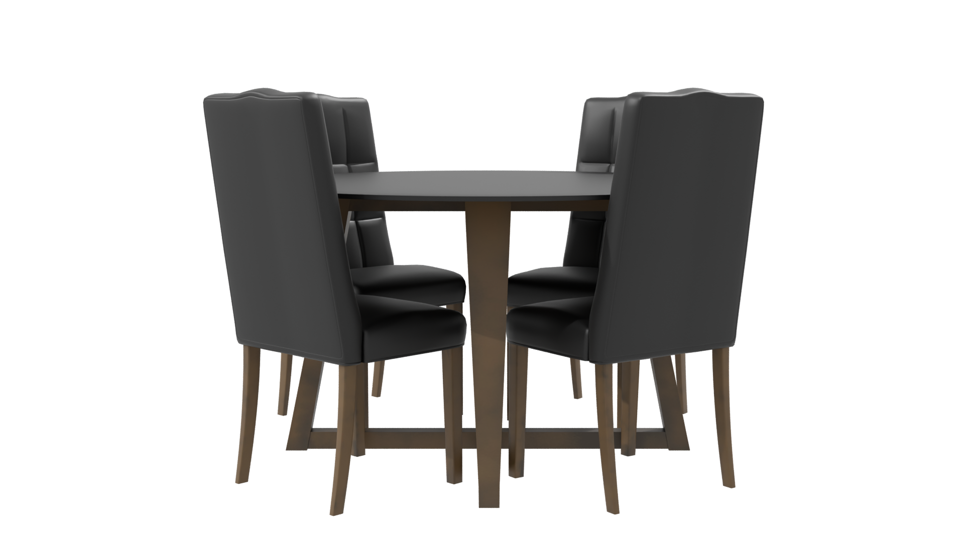 Contemporary Glass Dining Set 3D - Professional 3D Model Render 8