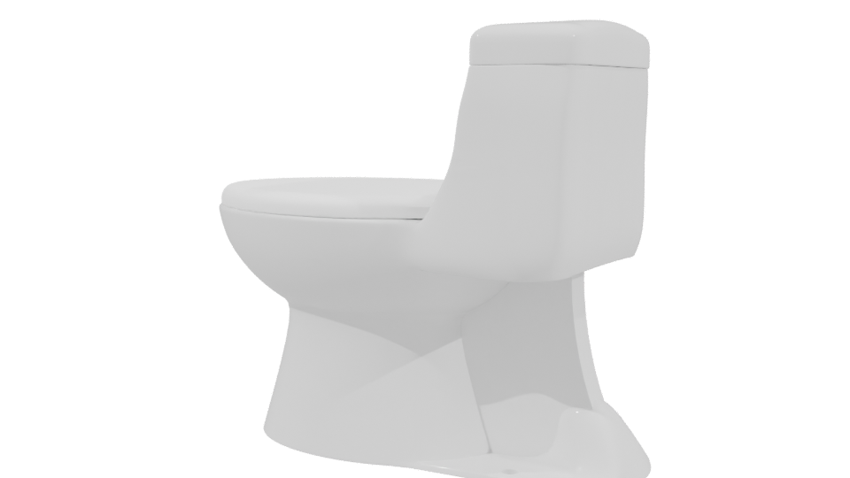 Sleek Modern Toilet 3D Model - Professional 3D Model Render 3