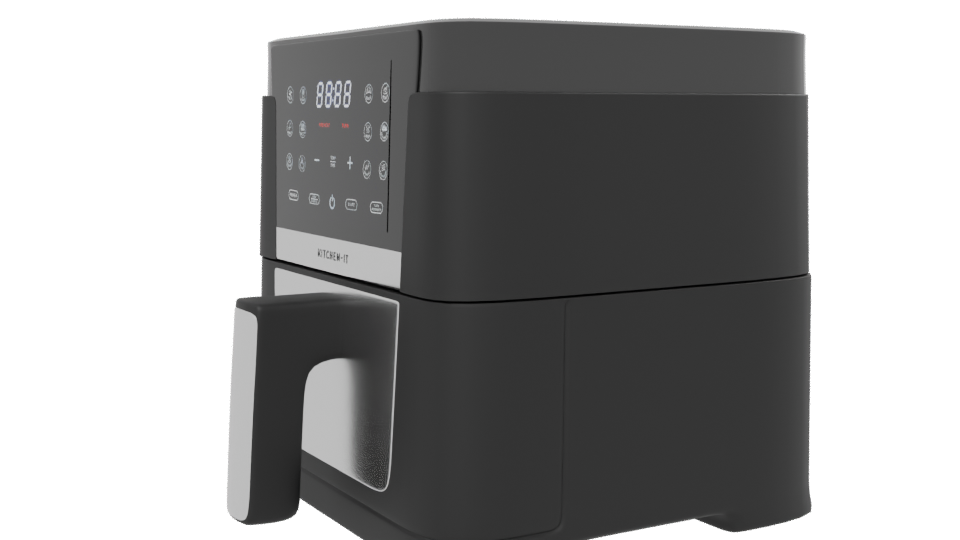 Sleek Air Fryer 3D Model - Professional 3D Model Render 13