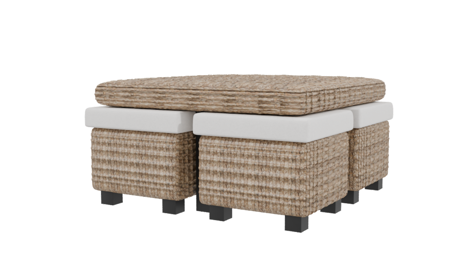 Stylish Outdoor Dining Table Set - Professional 3D Model Render 3