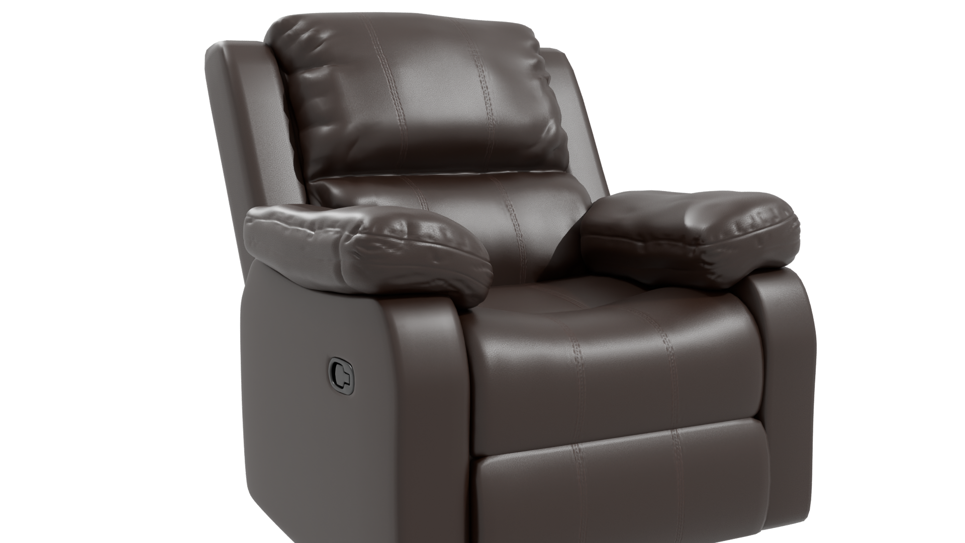 Cozy Reclining Armchair 3D - Professional 3D Model Render 10