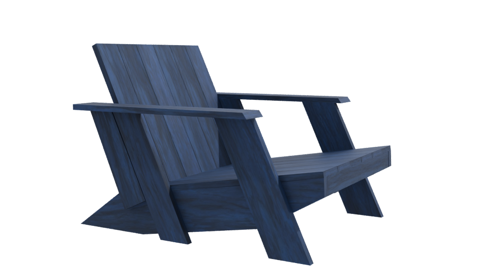 Stylish Outdoor Lounge Chair 3D - Professional 3D Model Render 9