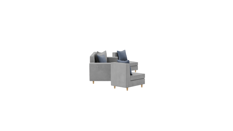 Living Room Sofa Set 3D - Professional 3D Model Render 8