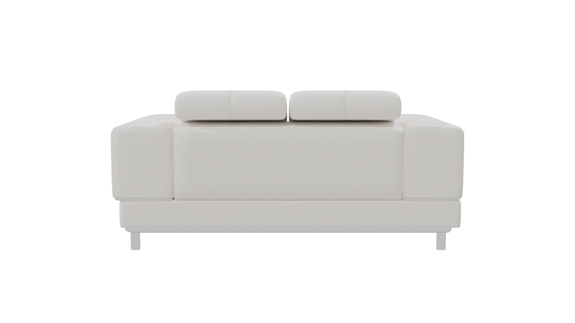 Elegant Minimalist White Sofa 3D Model - Professional 3D Model Render 8