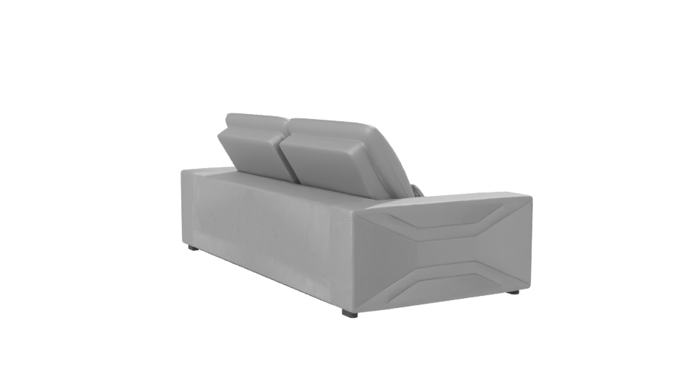 Modern Gray Sofa Model 3D - Professional 3D Model Render 7