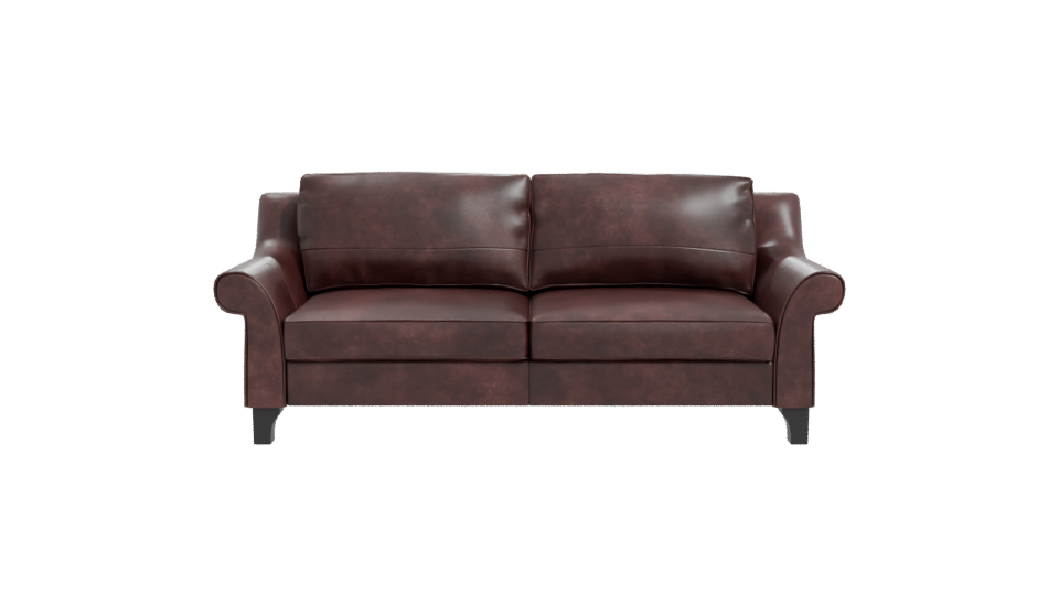 Elegant Leather Sofa 3D Model - Professional 3D Model Render 11