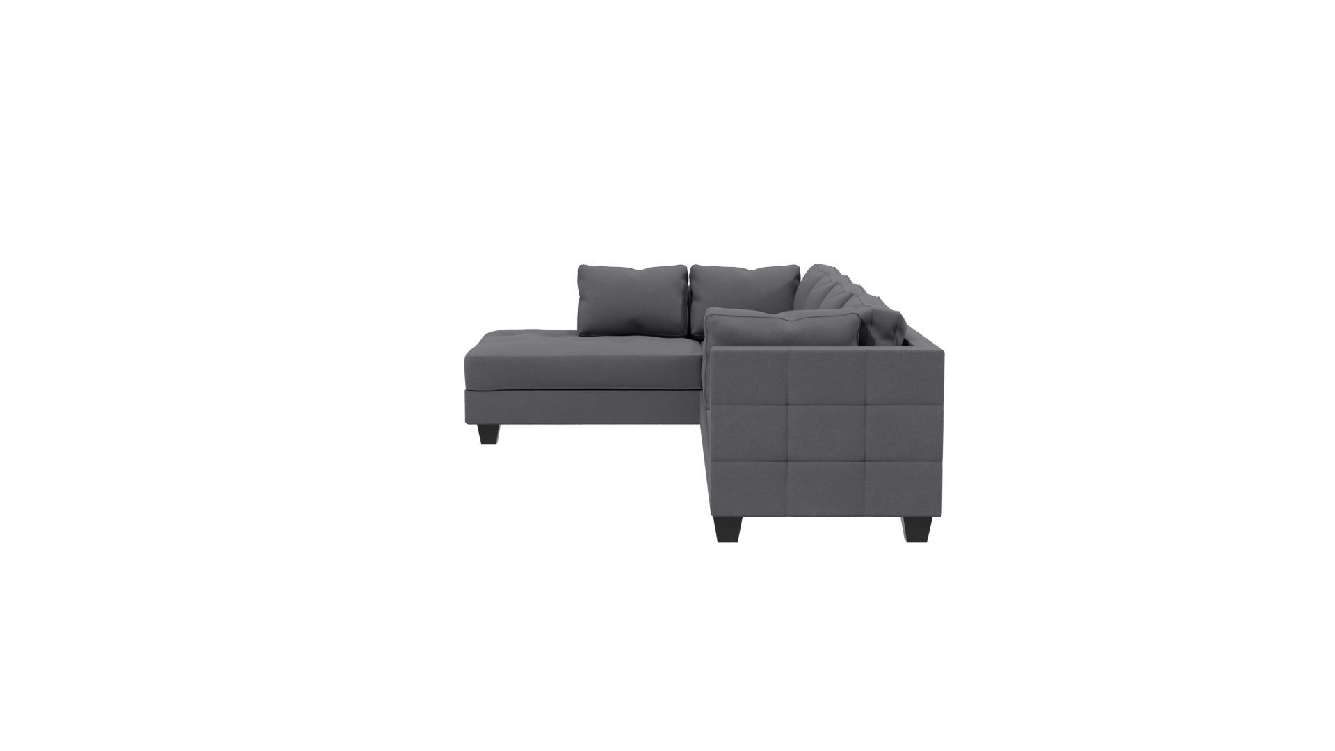 Stylish Modern Sectional Sofa 3D Model - Professional 3D Model Render 2