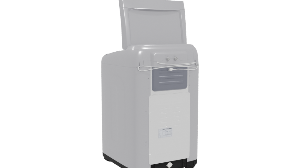 Modern Household Washing Machine 3D - Professional 3D Model Render 4