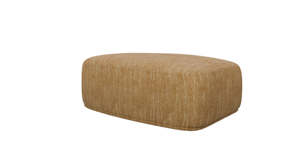 Stylish Fabric Ottoman Model - Professional 3D Model Render 6