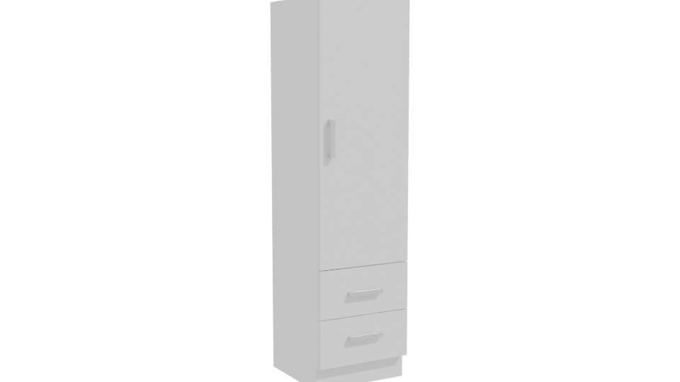 Minimalist Wooden Wardrobe 3D Model - Professional 3D Model Render 10