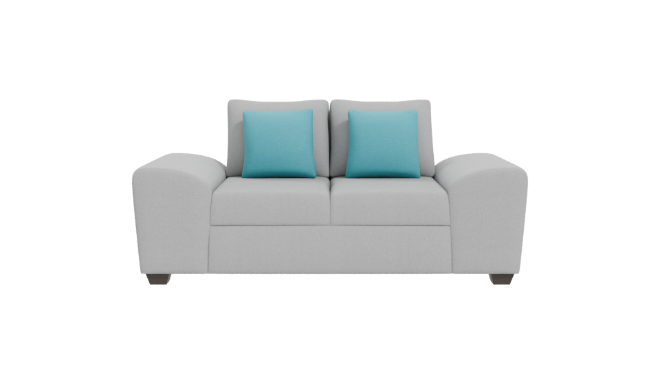 Stylish Modern Two-Seat Sofa 3D Model - Professional 3D Model Render 11