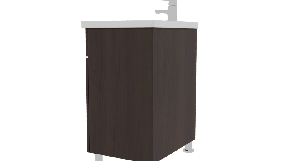 Contemporary Bathroom Vanity Unit 3D - Professional 3D Model Render 3