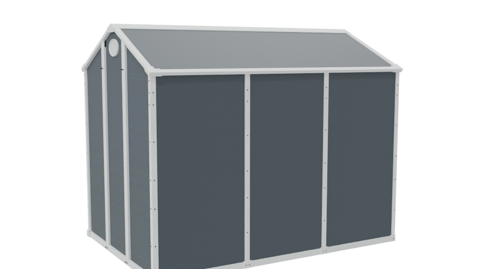 Stylized Garden Storage Shed 3D - Professional 3D Model Render 7