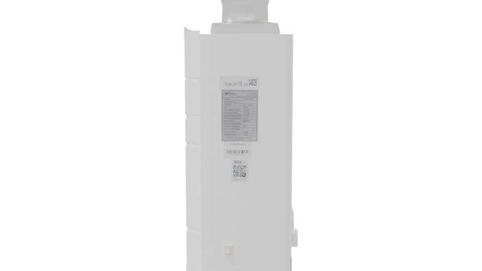 Compact Modern Gas Water Heater 3D Model - Professional 3D Model Render 8