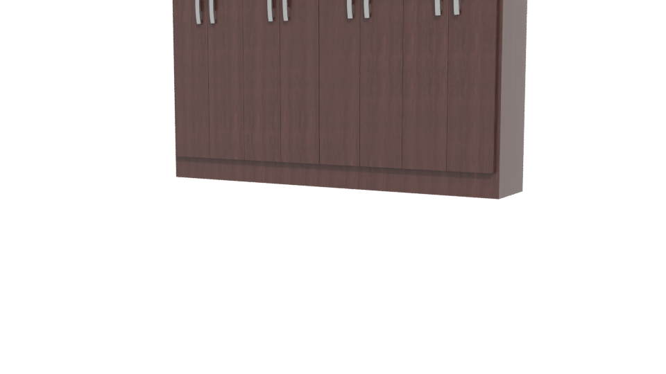 Stylish Wooden Storage Cabinet 3D - Professional 3D Model Render 12
