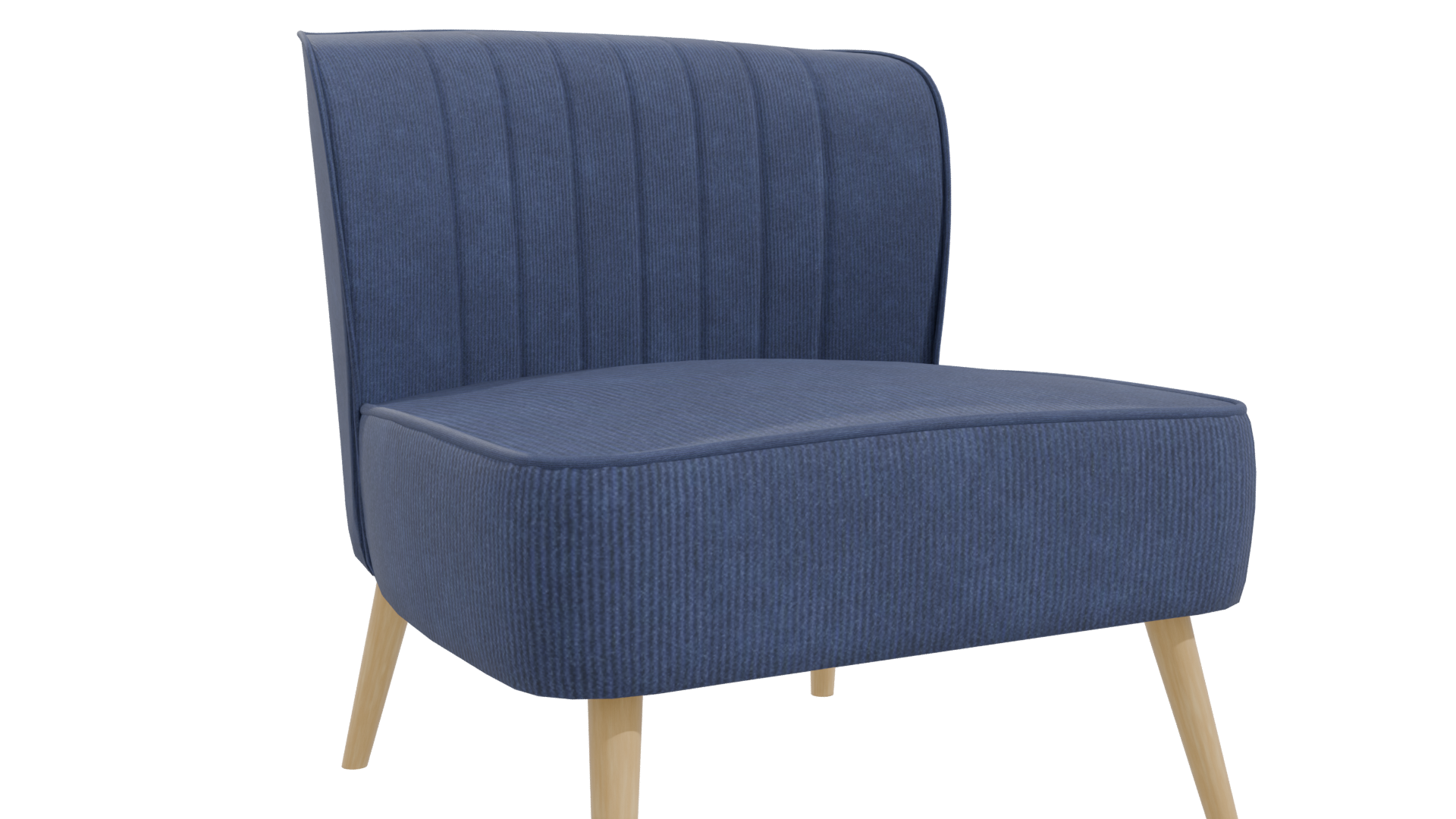 Stylish Fabric Accent Chair 3D - Professional 3D Model Render 25
