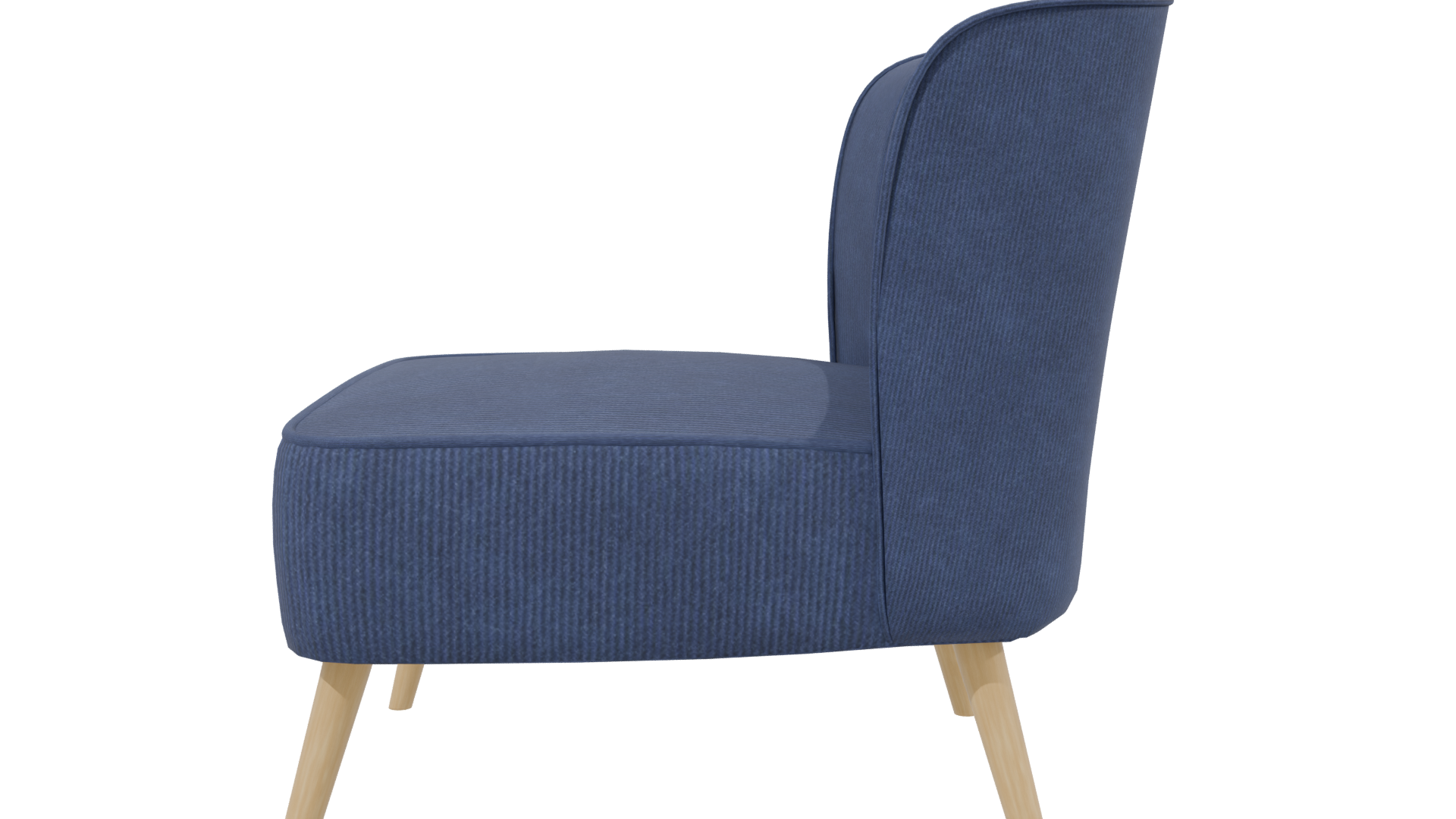 Stylish Fabric Accent Chair 3D - Professional 3D Model Render 17