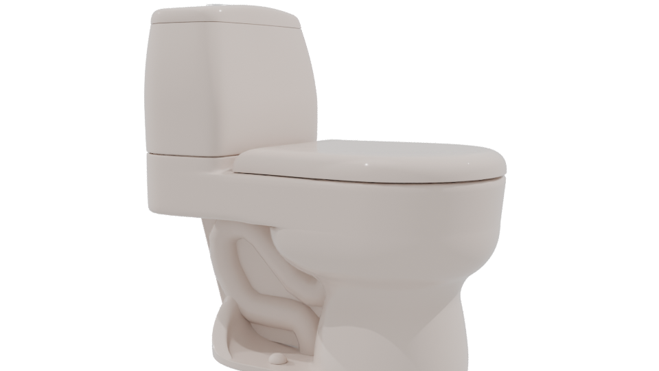 Stylish Bathroom Toilet Model 3D - Professional 3D Model Render 9