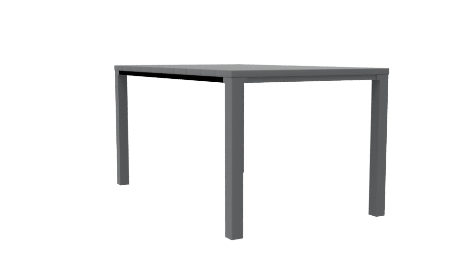 Contemporary Outdoor Dining Table 3D - Professional 3D Model Render 7