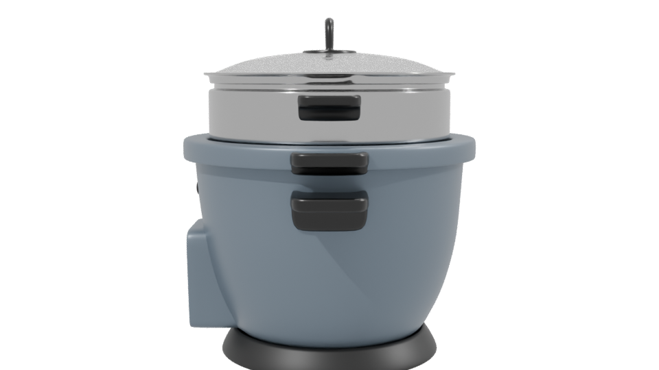 Ceramic Electric Cooker 3D Model - Professional 3D Model Render 2