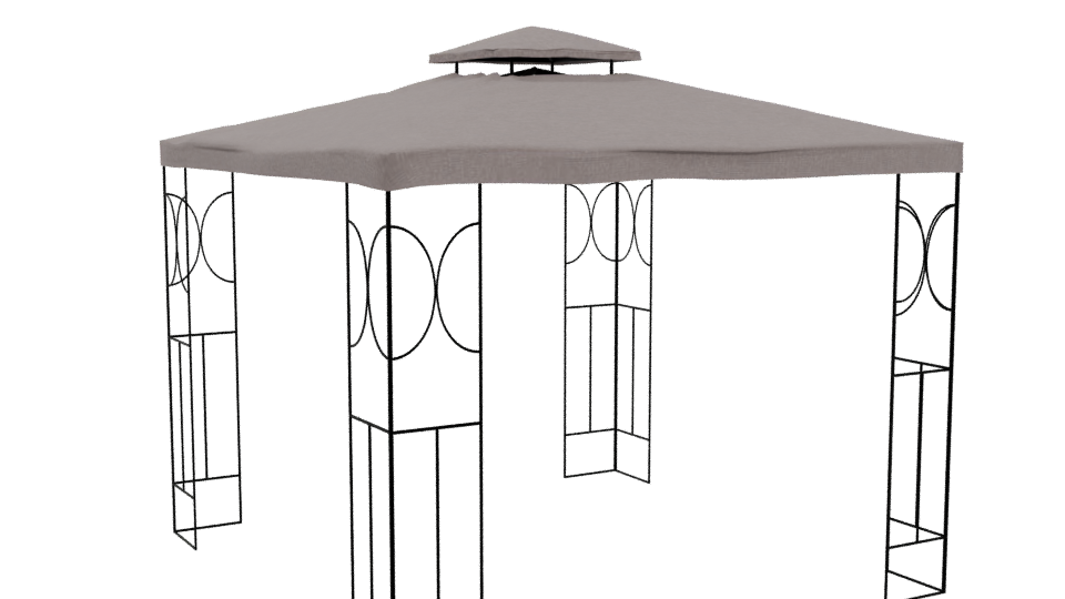 Stylish Outdoor Canopy Tent - Professional 3D Model Render 4