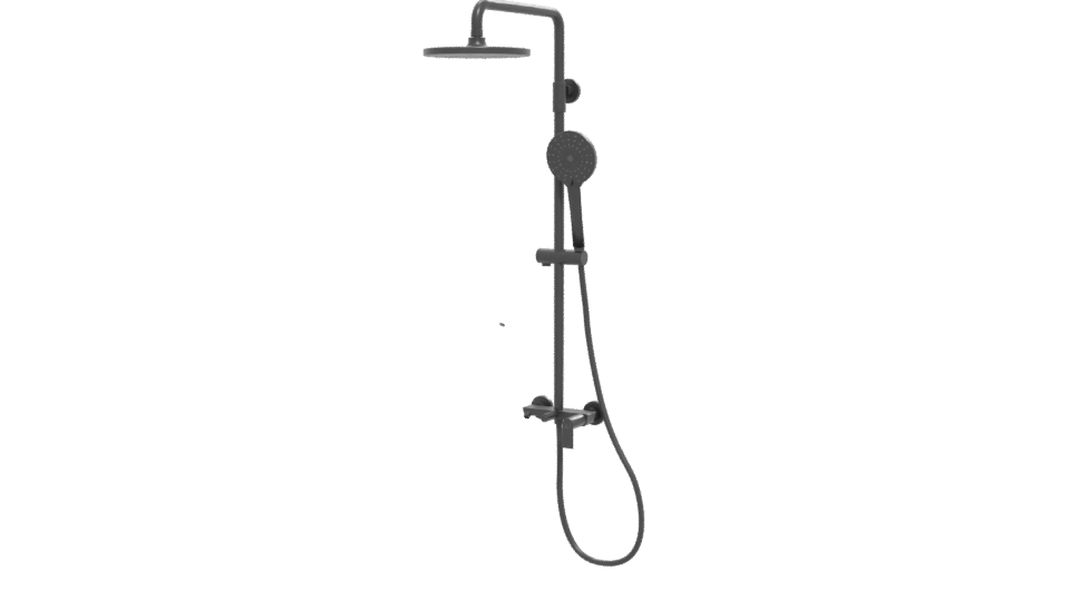 Sleek Modern Shower System 3D - Professional 3D Model Render 12