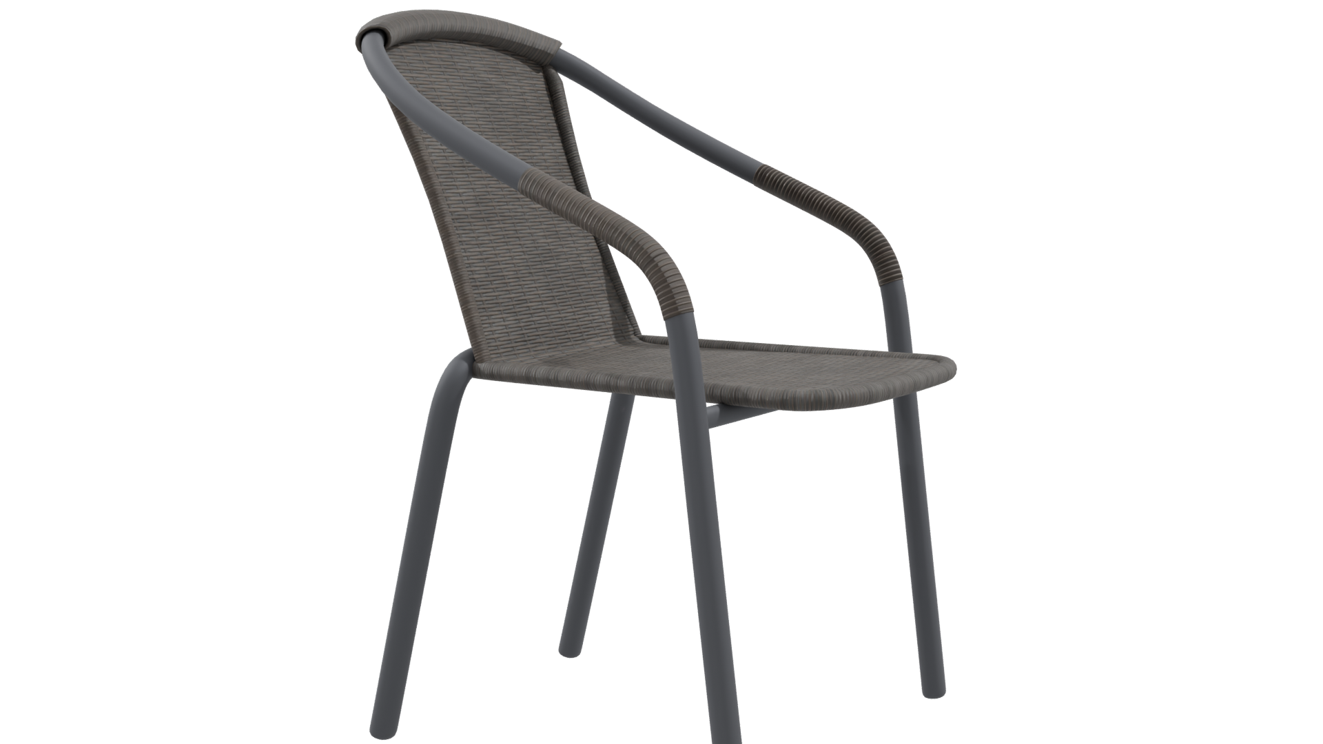 Stylish Outdoor Dining Chair 3D Model - Professional 3D Model Render 9