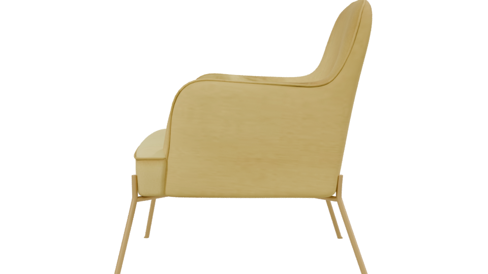 Stylish Minimalist Armchair Model - Professional 3D Model Render 2