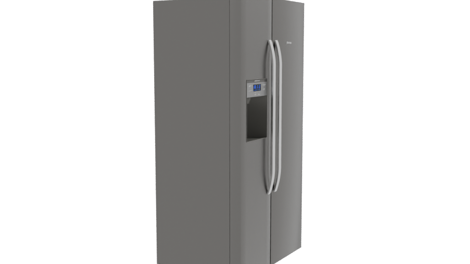 Stylish Stainless Steel Refrigerator 3D - Professional 3D Model Render 9
