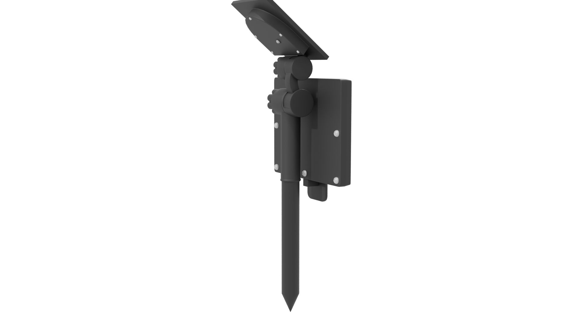 Solar LED Reflector Light 3D - Professional 3D Model Render 7