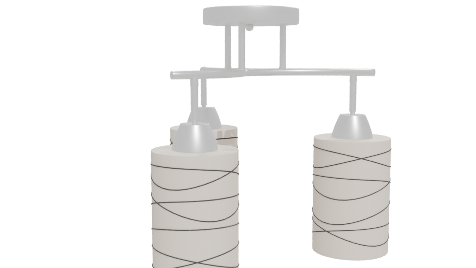 Stylish Modern Chandelier 3D - Professional 3D Model Render 12