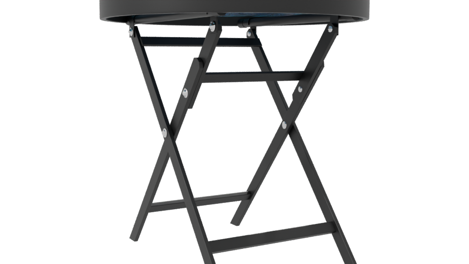 Sleek Folding Side Table 3D Model - Professional 3D Model Render 7