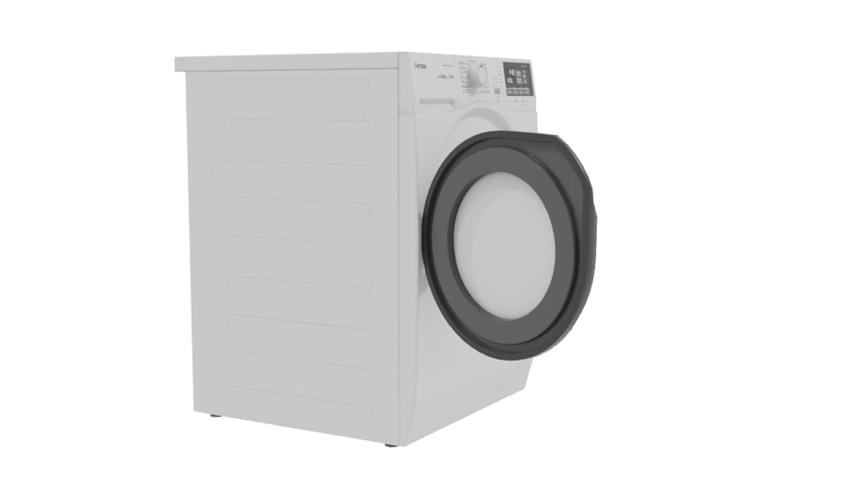 Realistic Modern Clothes Dryer 3D Model - Professional 3D Model Render 9