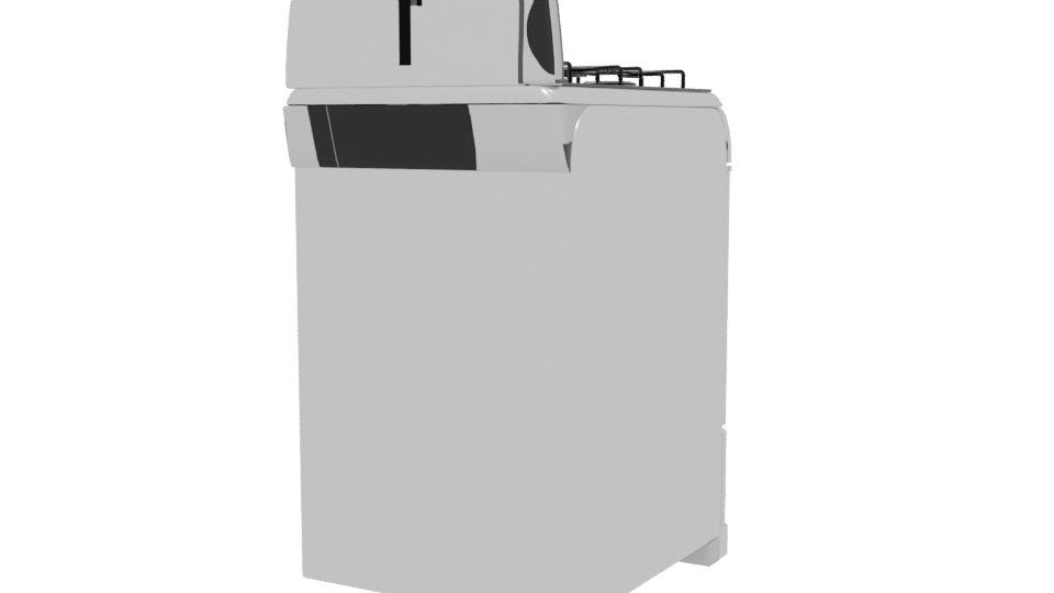 Stylish Gas Range Stove Model - Professional 3D Model Render 6