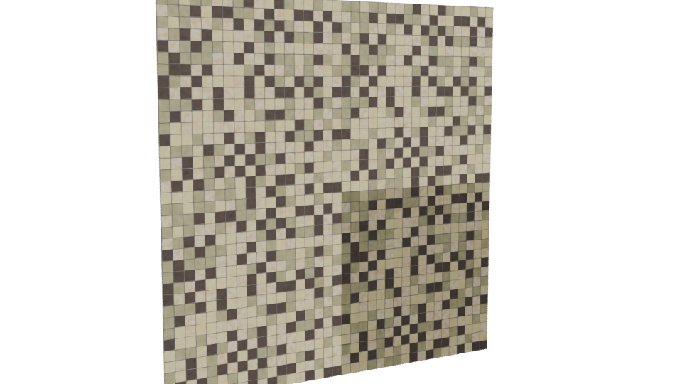 Beige Mosaic Tile 3D Model - Professional 3D Model Render 4